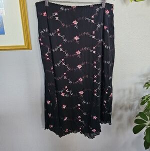Vintage Whimsigoth Y2k Large Floral Skirt